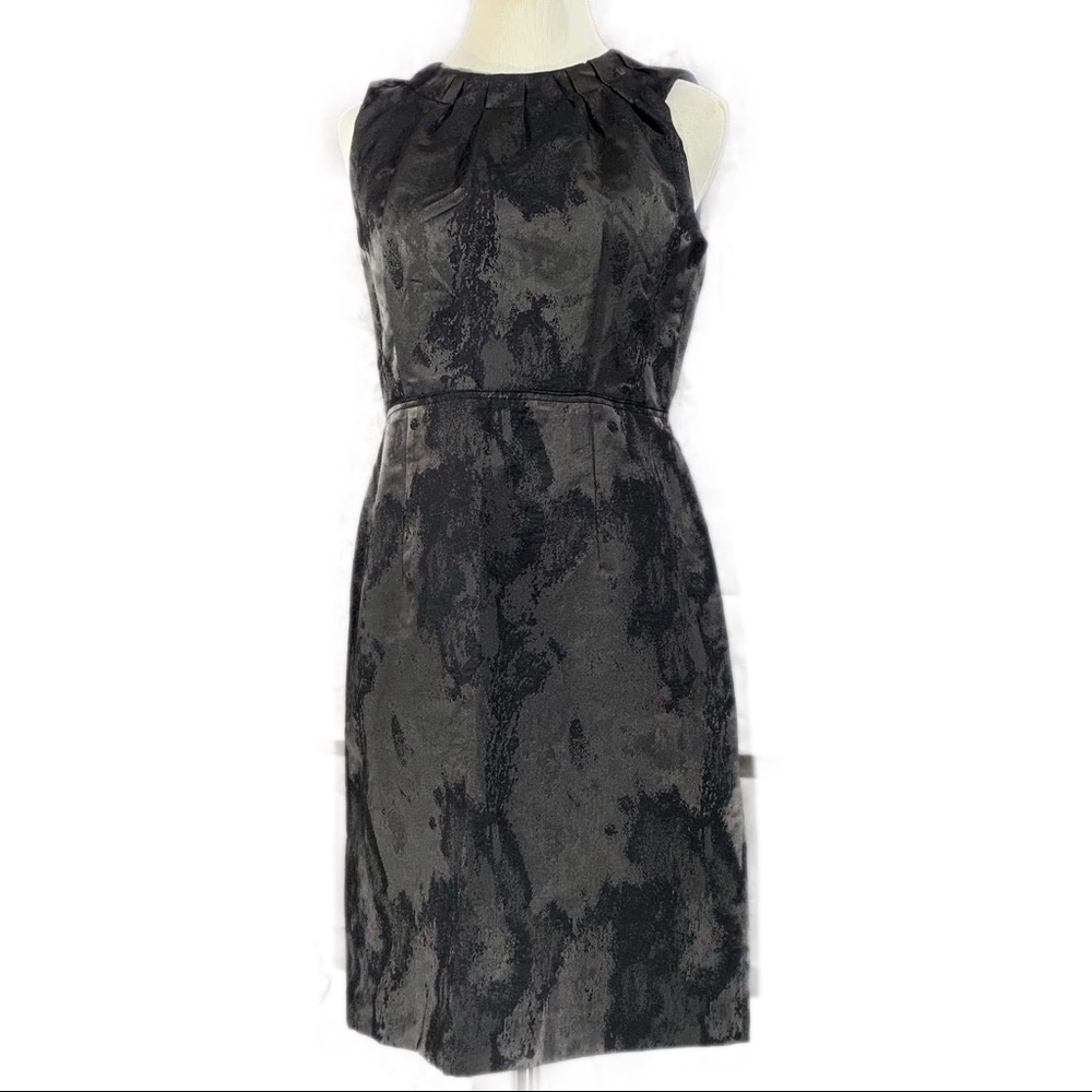 NWT Anne Taylor LOFT Dress Sleeveless Silver Charcoal Cocktail Party Petite 8P